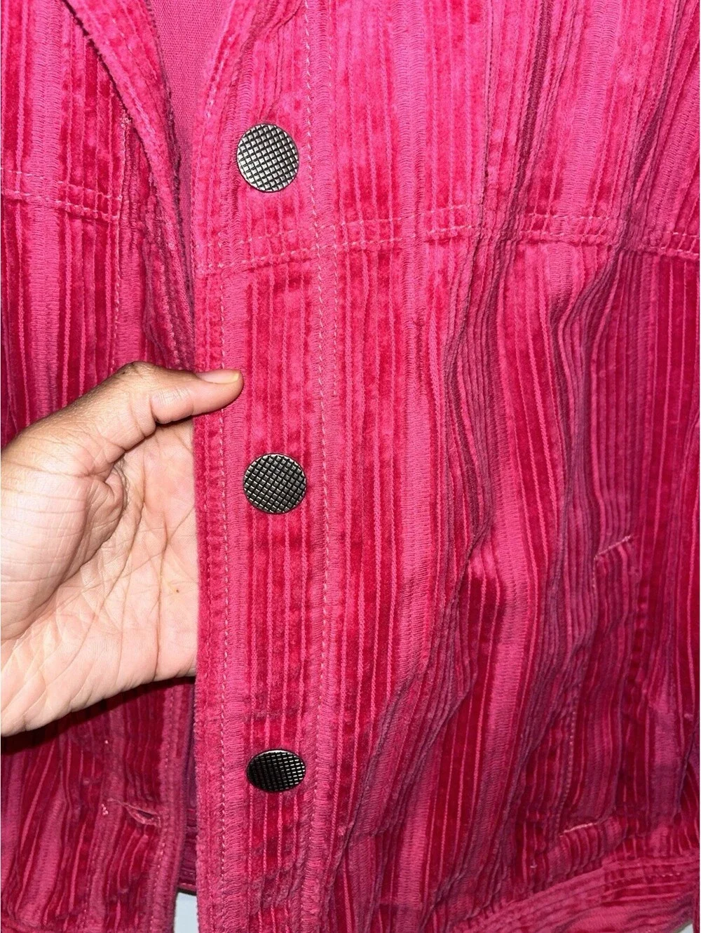 NWOT CAbi 4124 Cheeky Topper Boxy Bomber Corduroy Jacket Size Large $160 Retail